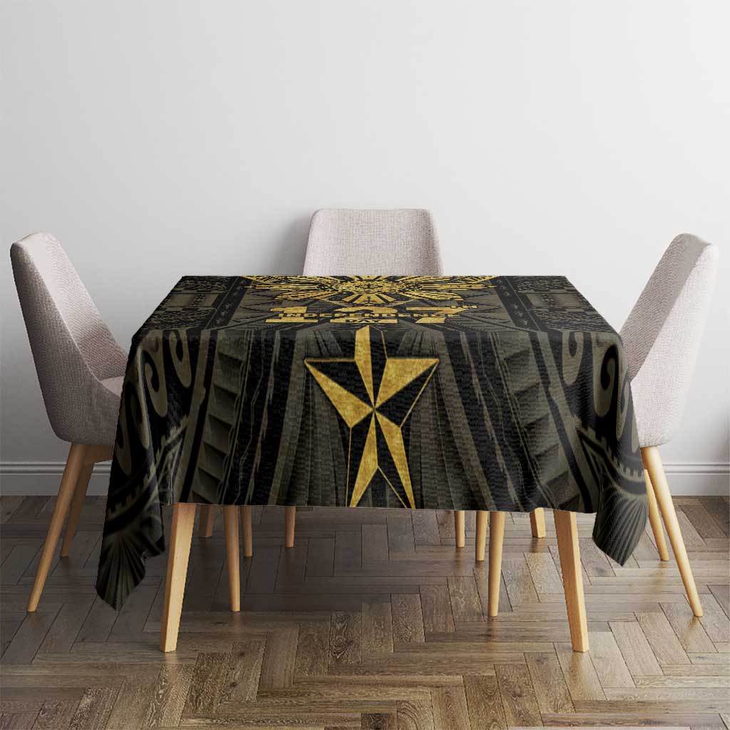Philippines Independence Day Tablecloth Filipinos Sun Star Tribal