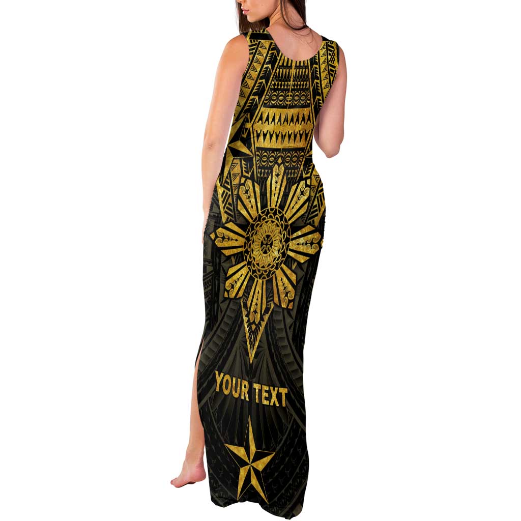 Personalised Philippines Independence Day Tank Maxi Dress Filipinos Sun Star Tribal
