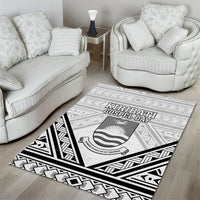 Kiribati Gospel Day Area Rug Coat Of Arms Polynesian Pattern