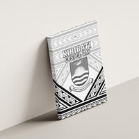 Kiribati Gospel Day Canvas Wall Art Coat Of Arms Polynesian Pattern