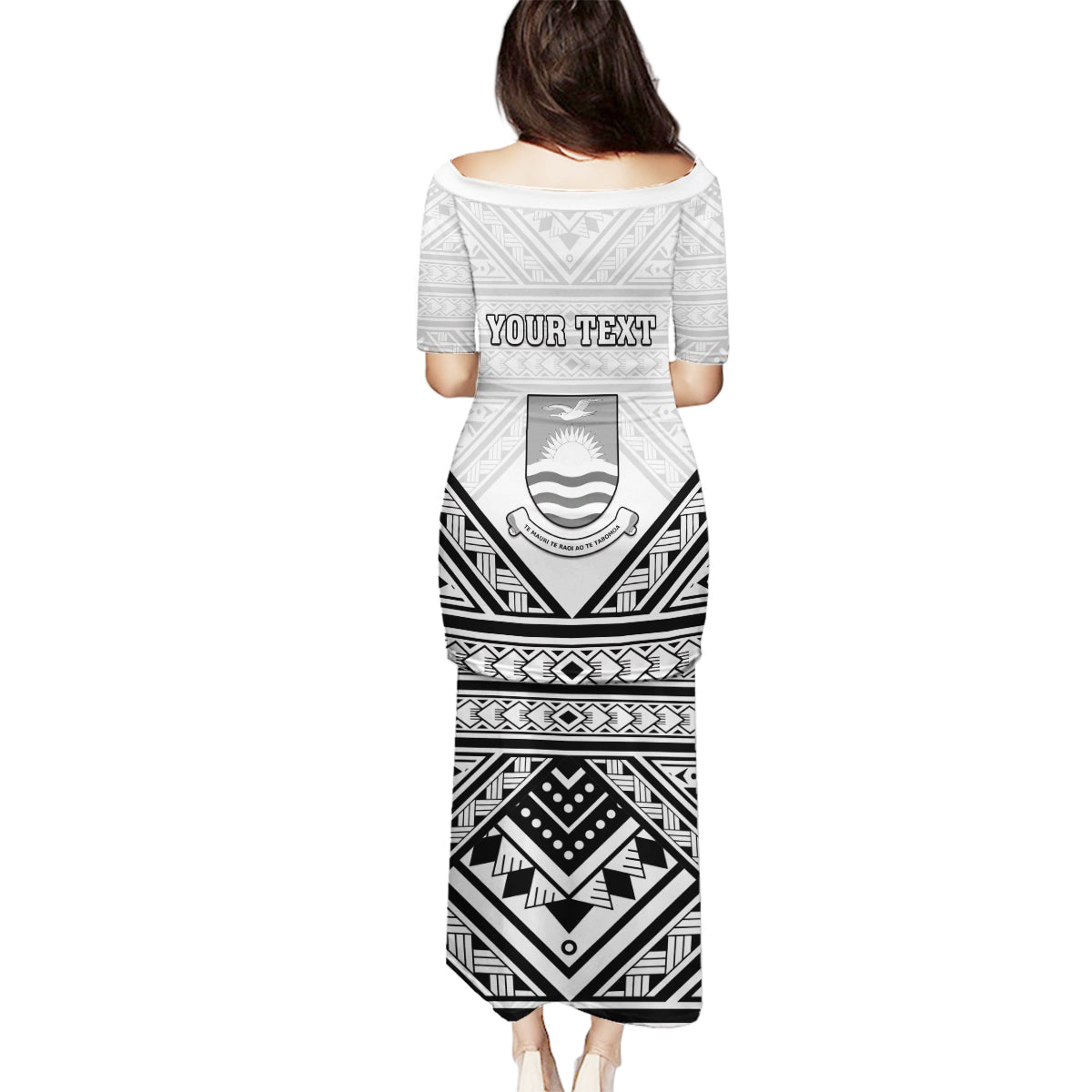 Personalised Kiribati Gospel Day Family Matching Puletasi and Hawaiian Shirt Coat Of Arms Polynesian Pattern LT05 - Polynesian Pride