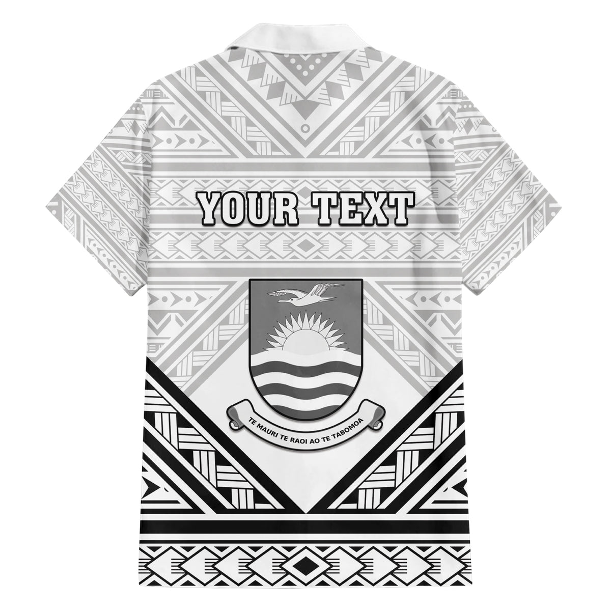 Personalised Kiribati Gospel Day Family Matching Short Sleeve Bodycon Dress and Hawaiian Shirt Coat Of Arms Polynesian Pattern LT05 - Polynesian Pride