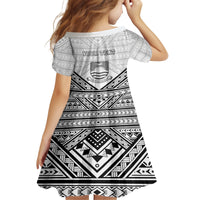 Personalised Kiribati Gospel Day Family Matching Summer Maxi Dress and Hawaiian Shirt Coat Of Arms Polynesian Pattern