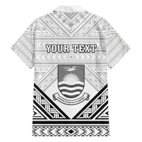 Personalised Kiribati Gospel Day Hawaiian Shirt Coat Of Arms Polynesian Pattern