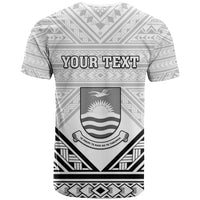 Personalised Kiribati Gospel Day T Shirt Coat Of Arms Polynesian Pattern LT05 - Polynesian Pride
