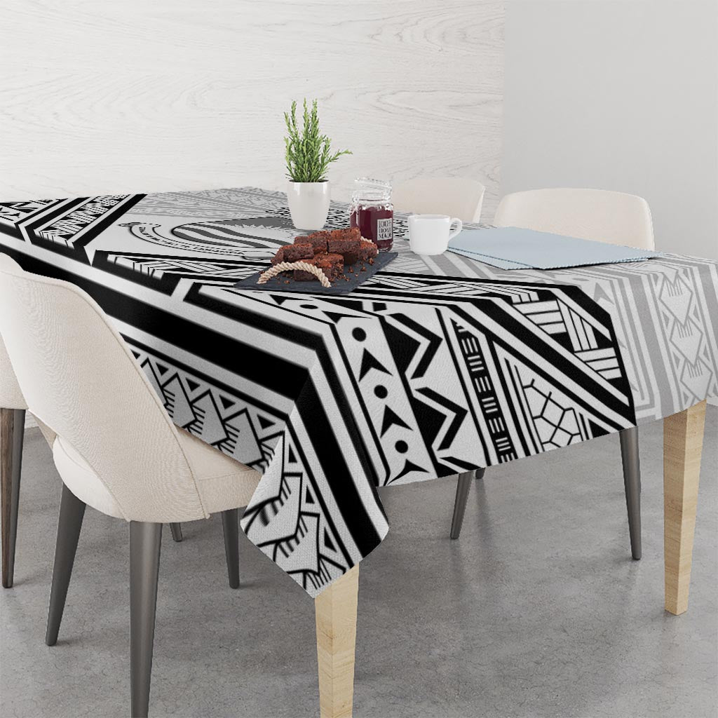Kiribati Gospel Day Tablecloth Coat Of Arms Polynesian Pattern