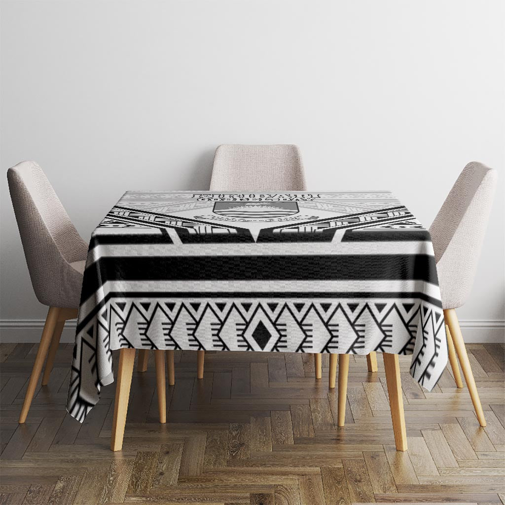 Kiribati Gospel Day Tablecloth Coat Of Arms Polynesian Pattern