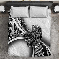 Solomon Islands Nguzunguzu Bedding Set Polynesian Tribal Pattern LT05 White - Polynesian Pride
