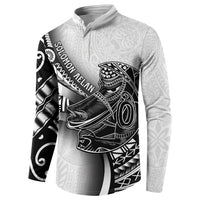 Solomon Islands Nguzunguzu Button Sweatshirt Polynesian Tribal Pattern LT05 - Polynesian Pride