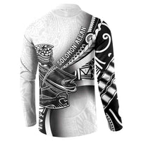 Solomon Islands Nguzunguzu Button Sweatshirt Polynesian Tribal Pattern LT05 - Polynesian Pride