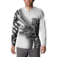 Solomon Islands Nguzunguzu Button Sweatshirt Polynesian Tribal Pattern LT05 - Polynesian Pride