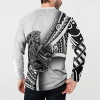 Solomon Islands Nguzunguzu Button Sweatshirt Polynesian Tribal Pattern LT05 - Polynesian Pride