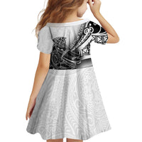 Solomon Islands Nguzunguzu Family Matching Off Shoulder Short Dress and Hawaiian Shirt Polynesian Tribal Pattern