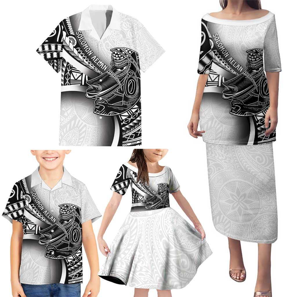 Solomon Islands Nguzunguzu Family Matching Puletasi and Hawaiian Shirt Polynesian Tribal Pattern LT05 - Polynesian Pride