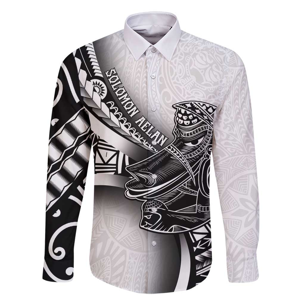 Solomon Islands Nguzunguzu Family Matching Tank Maxi Dress and Hawaiian Shirt Polynesian Tribal Pattern