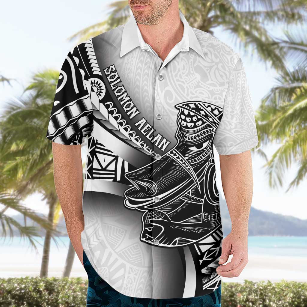 Solomon Islands Nguzunguzu Hawaiian Shirt Polynesian Tribal Pattern