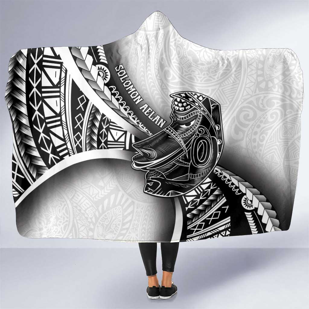Solomon Islands Nguzunguzu Hooded Blanket Polynesian Tribal Pattern