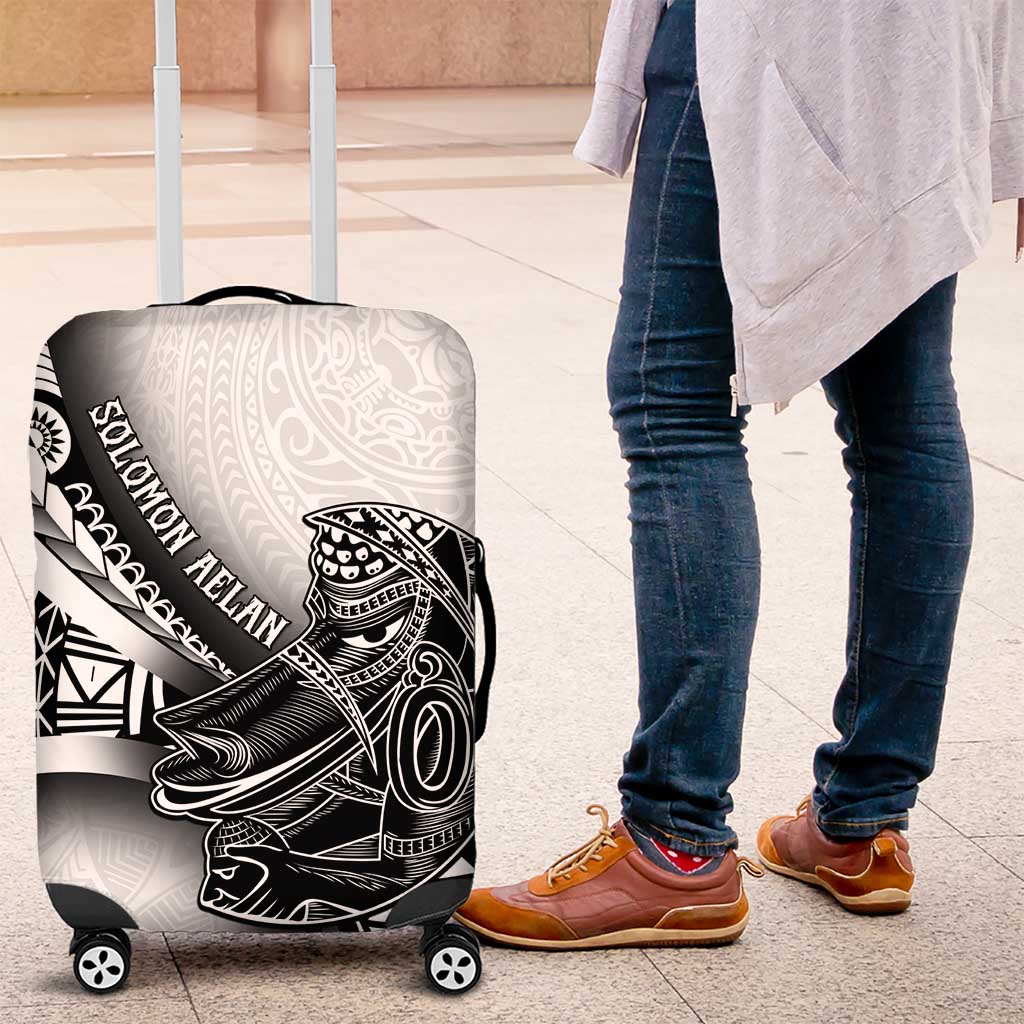 Solomon Islands Nguzunguzu Luggage Cover Polynesian Tribal Pattern