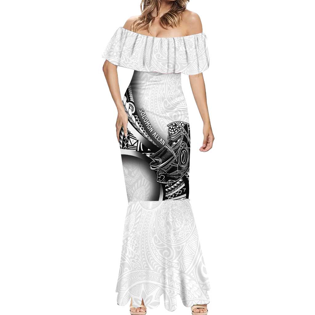 Solomon Islands Nguzunguzu Mermaid Dress Polynesian Tribal Pattern