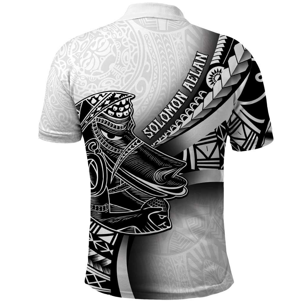 Solomon Islands Nguzunguzu Polo Shirt Polynesian Tribal Pattern
