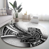 Solomon Islands Nguzunguzu Round Carpet Polynesian Tribal Pattern LT05 - Polynesian Pride