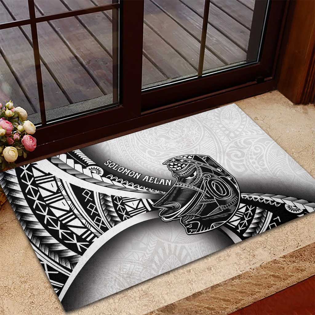 Solomon Islands Nguzunguzu Rubber Doormat Polynesian Tribal Pattern LT05 - Polynesian Pride