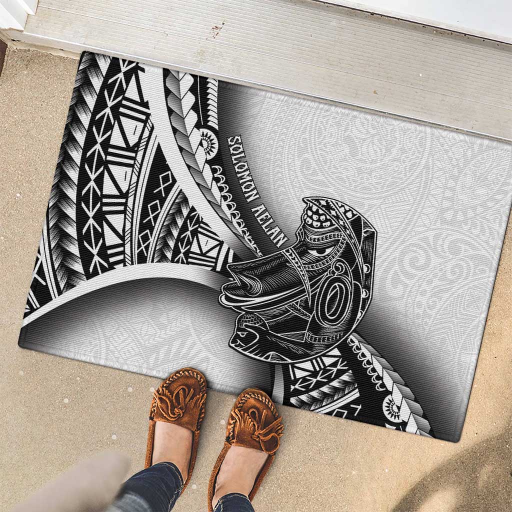 Solomon Islands Nguzunguzu Rubber Doormat Polynesian Tribal Pattern LT05 - Polynesian Pride