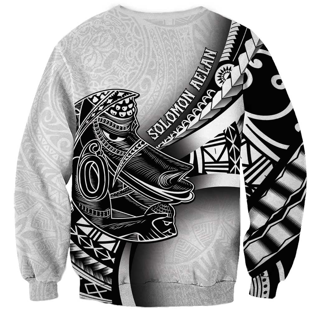 Solomon Islands Nguzunguzu Sweatshirt Polynesian Tribal Pattern
