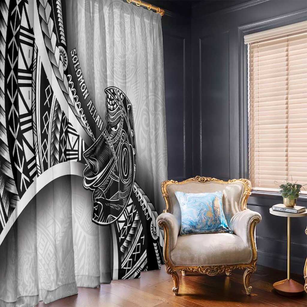 Solomon Islands Nguzunguzu Window Curtain Polynesian Tribal Pattern LT05 - Polynesian Pride