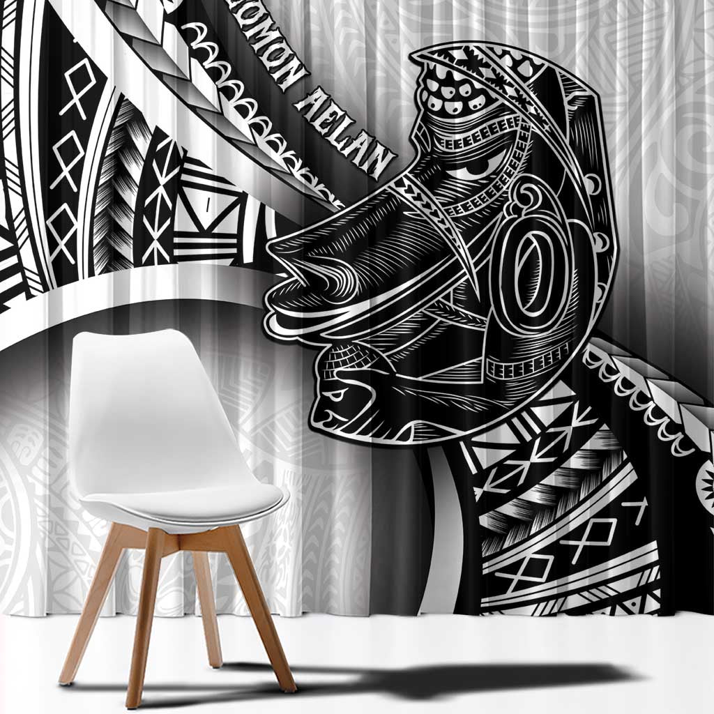 Solomon Islands Nguzunguzu Window Curtain Polynesian Tribal Pattern LT05 - Polynesian Pride