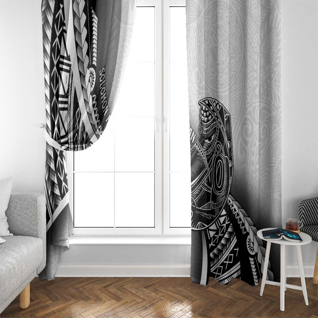 Solomon Islands Nguzunguzu Window Curtain Polynesian Tribal Pattern LT05 - Polynesian Pride