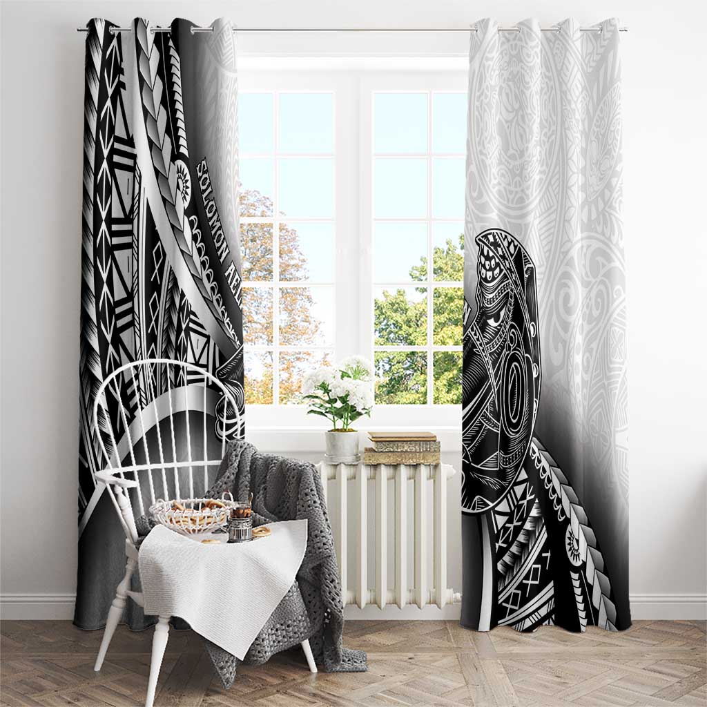Solomon Islands Nguzunguzu Window Curtain Polynesian Tribal Pattern LT05 - Polynesian Pride