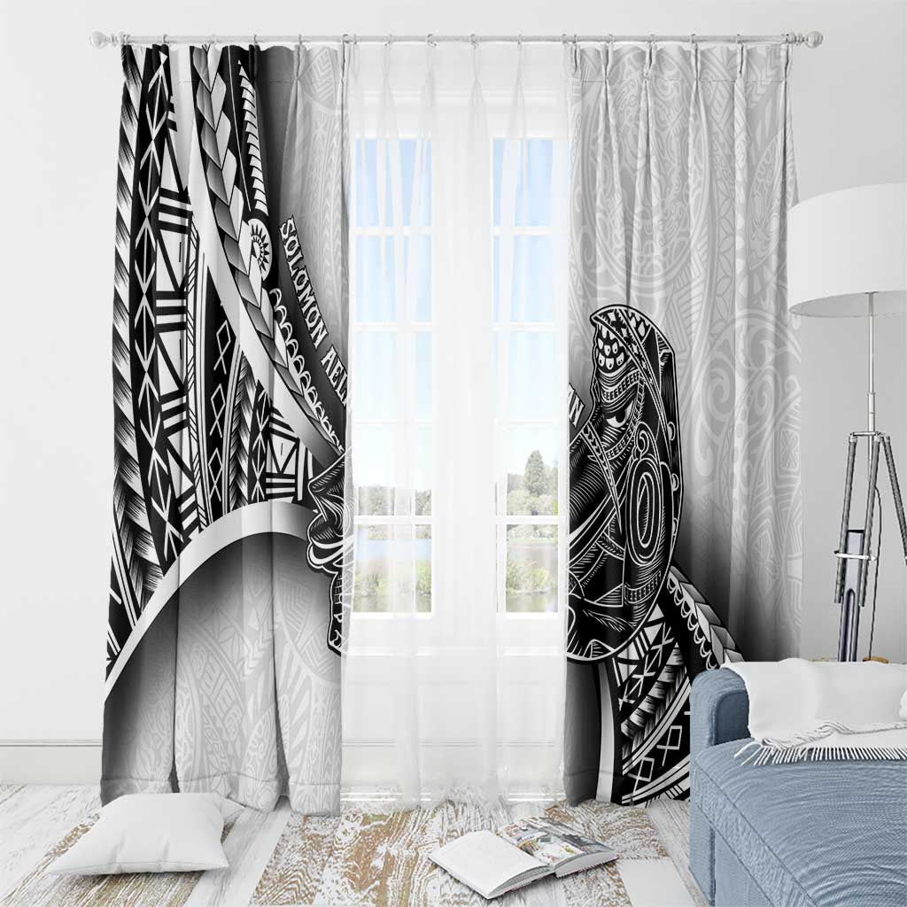 Solomon Islands Nguzunguzu Window Curtain Polynesian Tribal Pattern LT05 - Polynesian Pride