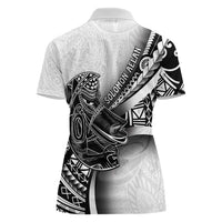 Solomon Islands Nguzunguzu Women Polo Shirt Polynesian Tribal Pattern LT05 - Polynesian Pride