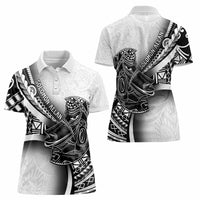 Solomon Islands Nguzunguzu Women Polo Shirt Polynesian Tribal Pattern LT05 - Polynesian Pride