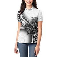 Solomon Islands Nguzunguzu Women Polo Shirt Polynesian Tribal Pattern LT05 - Polynesian Pride