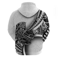 Solomon Islands Nguzunguzu Zip Hoodie Polynesian Tribal Pattern