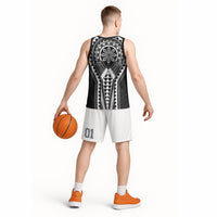 Philippines Batok Tribal Inspired Tattoo Black Basketball Jersey LT05 - Polynesian Pride