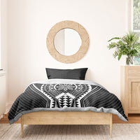 Philippines Batok Tribal Inspired Tattoo Black Bedding Set LT05 - Polynesian Pride