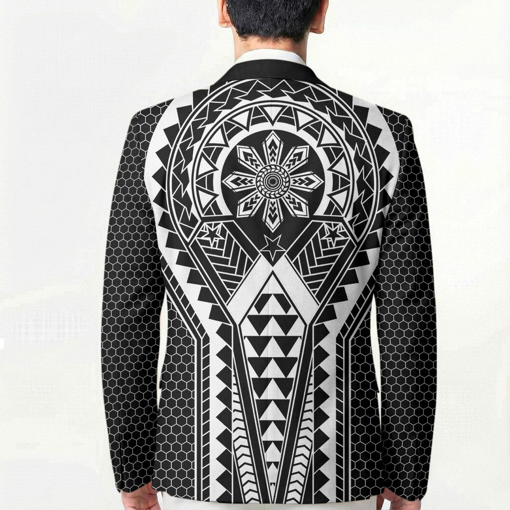 Philippines Batok Tribal Inspired Tattoo Black Blazer LT05 - Polynesian Pride