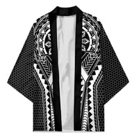 Philippines Batok Tribal Inspired Tattoo Black Kimono LT05 Unisex Black - Polynesian Pride