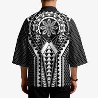 Philippines Batok Tribal Inspired Tattoo Black Kimono LT05 - Polynesian Pride