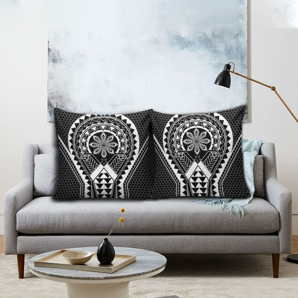 Philippines Batok Tribal Inspired Tattoo Black Pillow Cover LT05 - Polynesian Pride