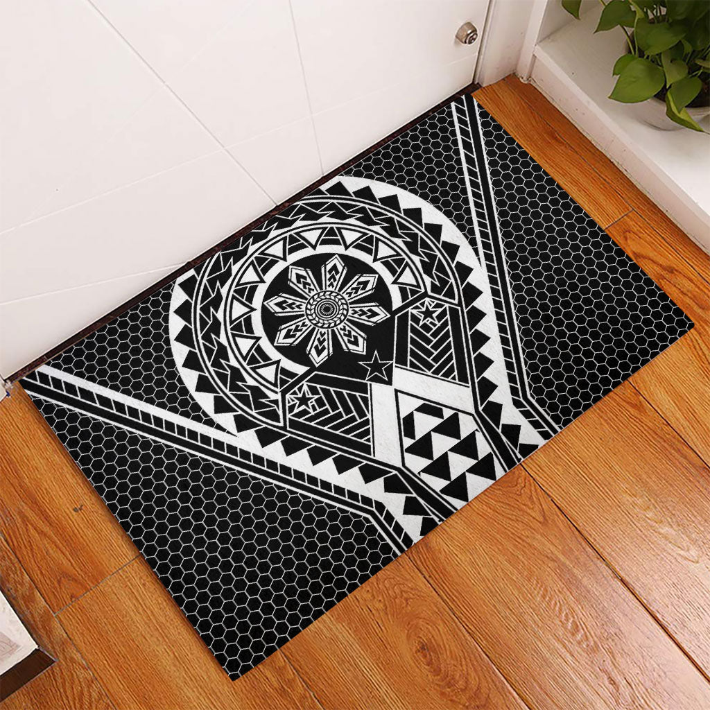 Philippines Batok Tribal Inspired Tattoo Black Rubber Doormat LT05 - Polynesian Pride