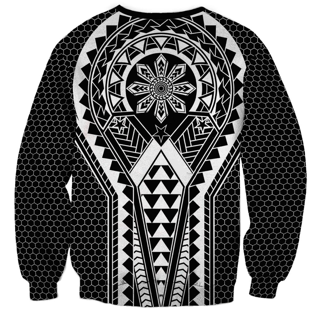 Philippines Batok Tribal Inspired Tattoo Black Sweatshirt LT05 - Polynesian Pride