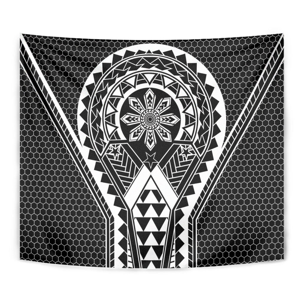 Philippines Batok Tribal Inspired Tattoo Black Tapestry LT05 - Polynesian Pride