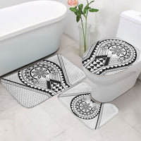Philippines Batok Tribal Inspired Tattoo White Bathroom Set LT05 - Polynesian Pride