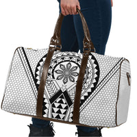 Philippines Batok Tribal Inspired Tattoo White Travel Bag LT05 - Polynesian Pride