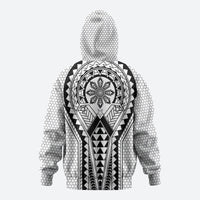 Philippines Batok Tribal Inspired Tattoo White Zip Hoodie LT05 - Polynesian Pride