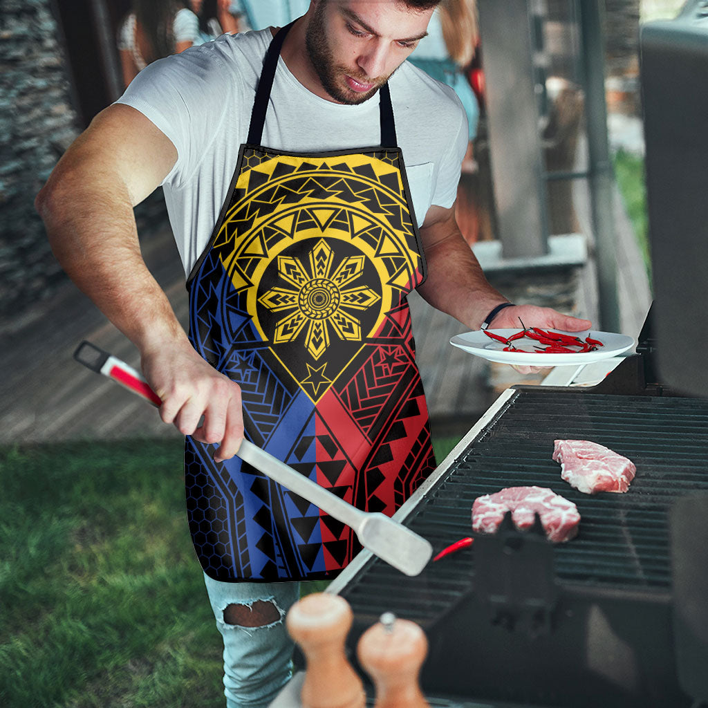 Philippines Batok Tribal Inspired Tattoo Apron LT05 - Polynesian Pride
